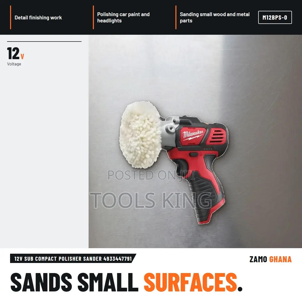 12V Sub Compact Polisher Sander - M12bps-0