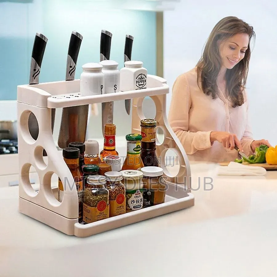 2 Layer Multifunctional Plastic Rack