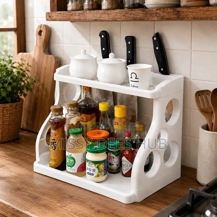 2 Layer Multifunctional Plastic Rack