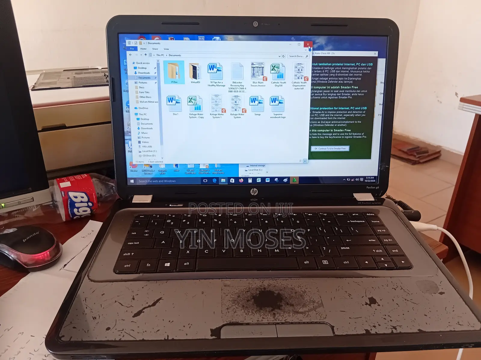 Laptop HP Pavilion G6 4GB AMD A4 HDD 320GB