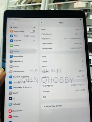 Apple iPad Air (2019) 64 GB Black