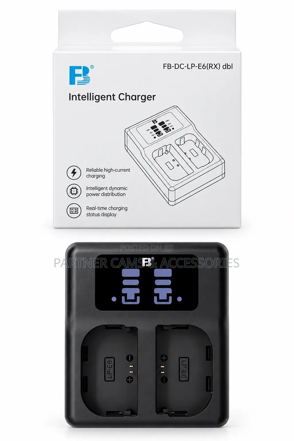 Original Dual LP-E6 Battery Charger
