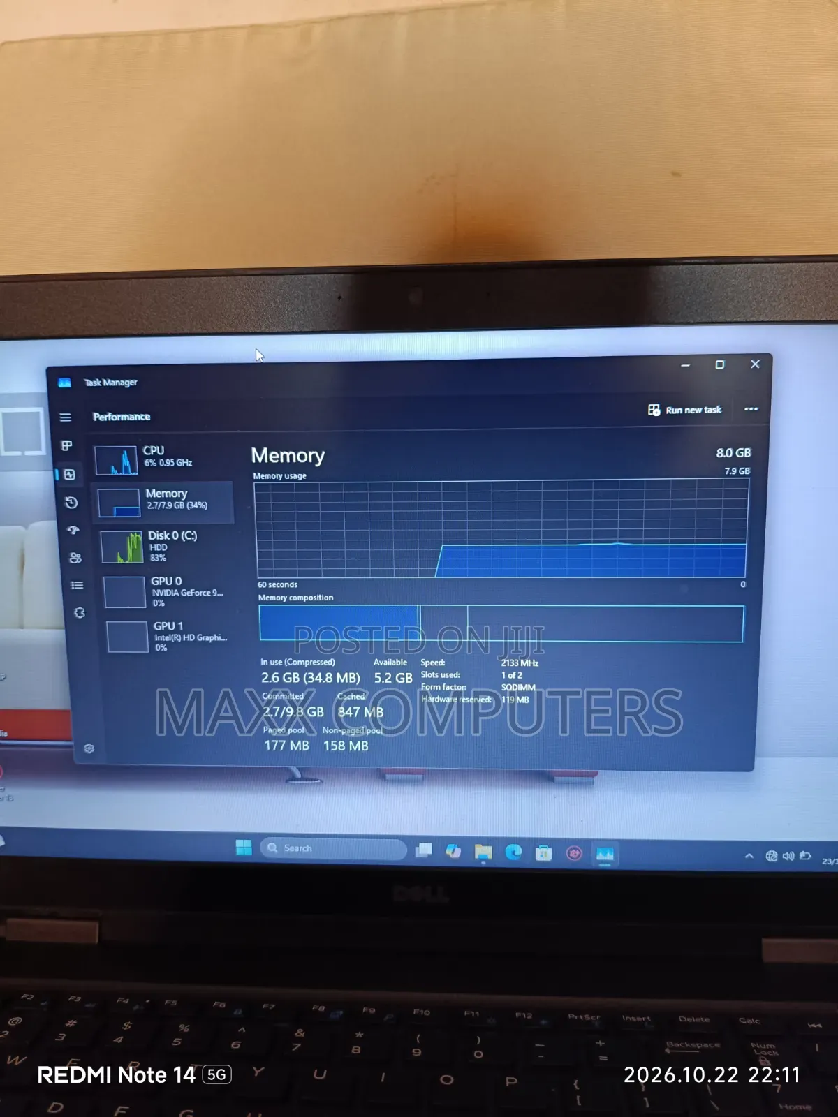 Laptop Dell Latitude 5590 8GB Intel Core i7 HDD+SSD 500GB