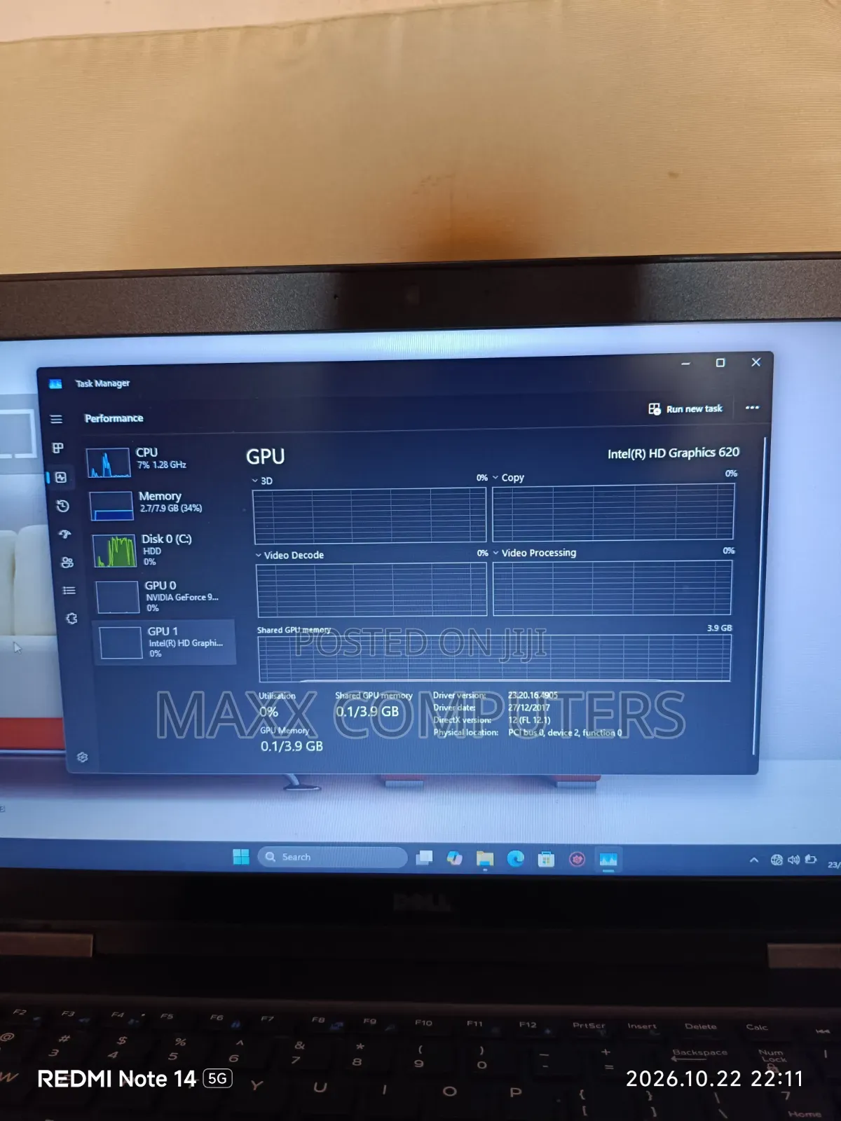 Laptop Dell Latitude 5590 8GB Intel Core i7 HDD+SSD 500GB