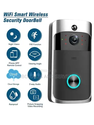 WiFi Smart Wireless Security Doorbell Camera – 166° Ultra-Wide Angle