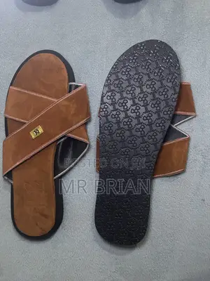 Leather Jean Slippers Available for Sale