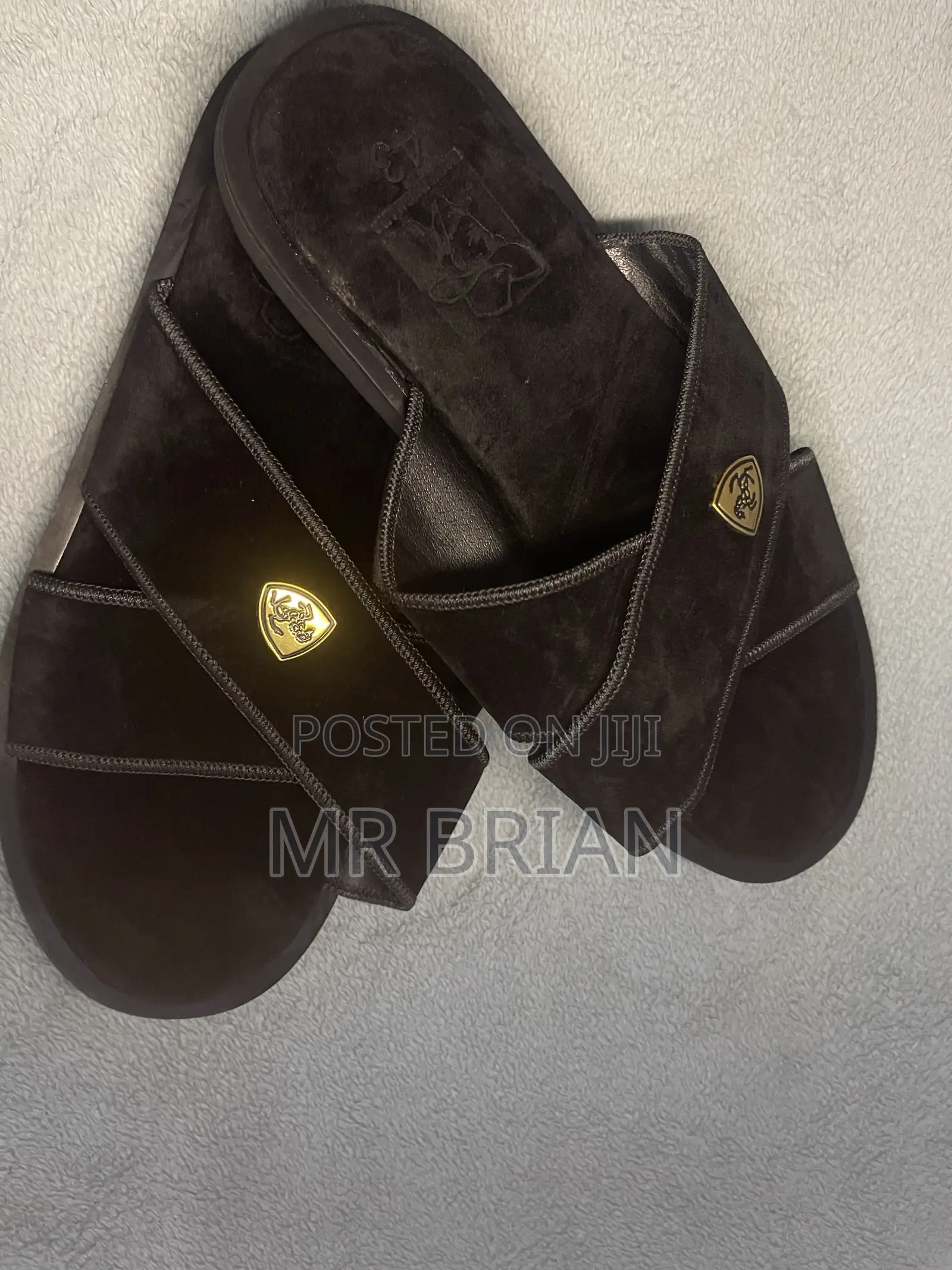 Leather Jean Slippers Available for Sale