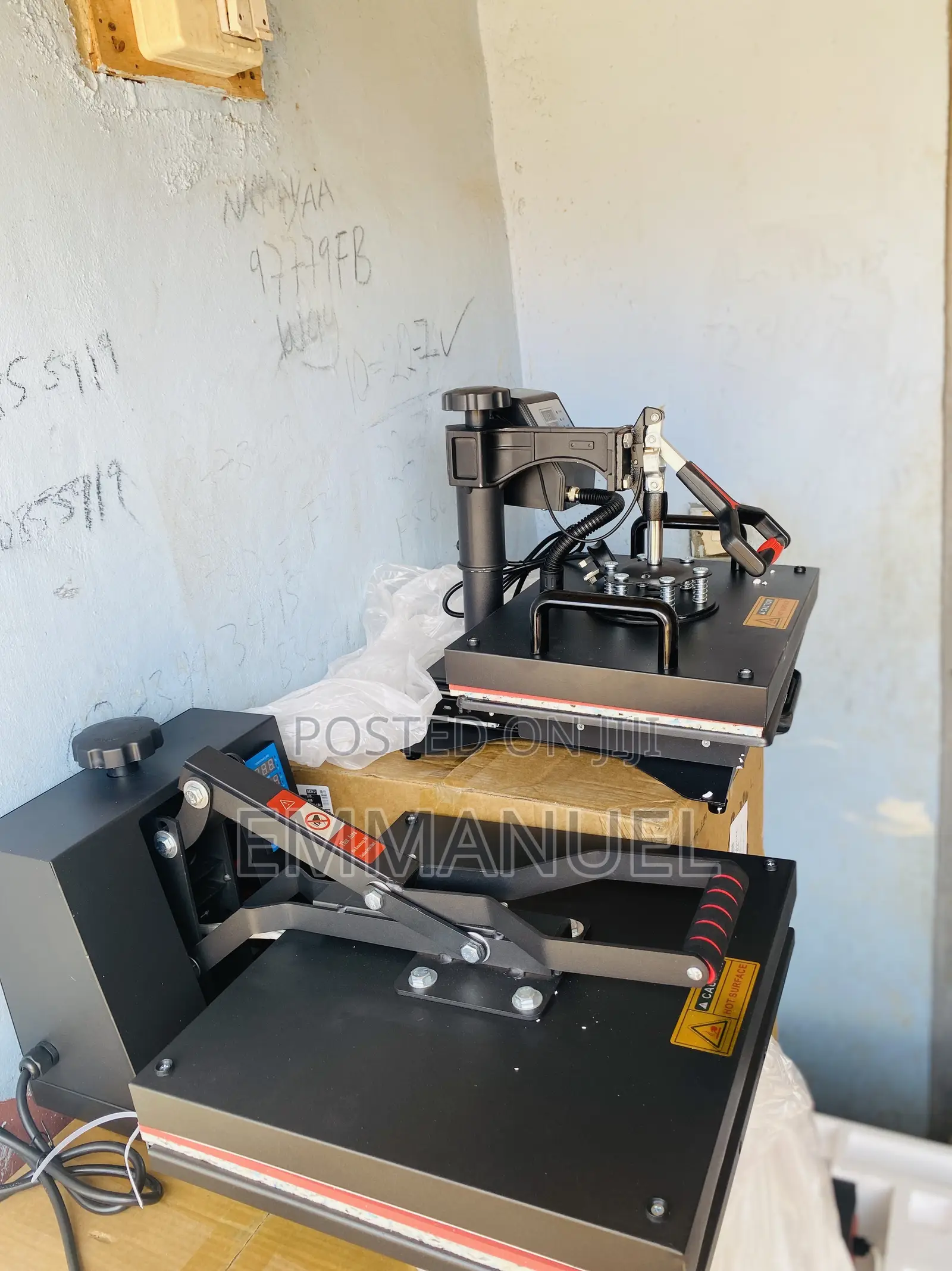 5-in-1 Combo Heat Press Machines for T-Shirts, Caps, Plates, Mugs