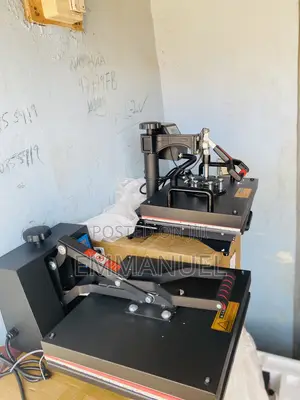 5-in-1 Combo Heat Press Machines for T-Shirts, Caps, Plates, Mugs