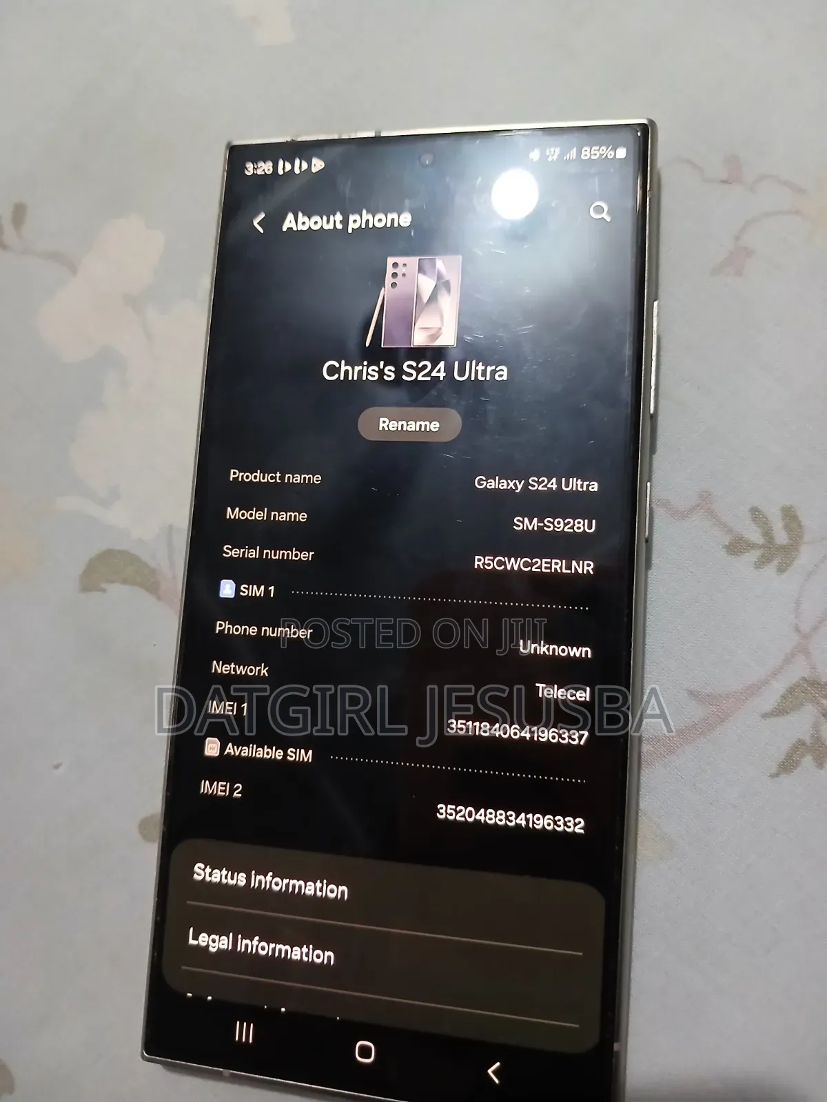 Samsung Galaxy S24 Ultra 256 GB Purple