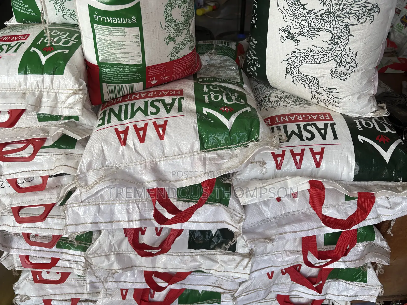 5kg &10kg Premium Mai Thai AAA Jasmine Fragrant Rice. 5kg-130/10kg-220
