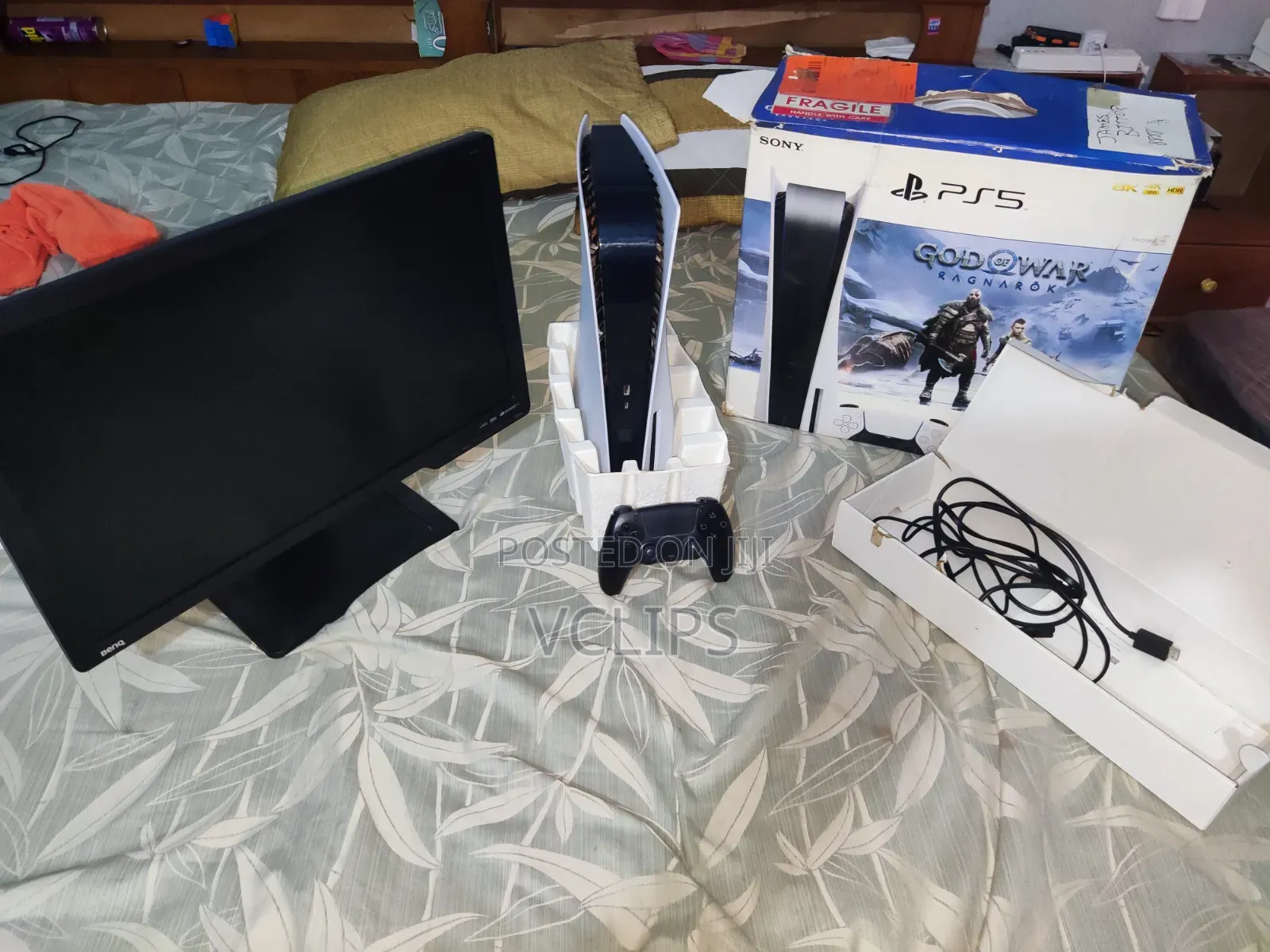 Slightly Used PS5 With 120 Hz Gaming Monitor