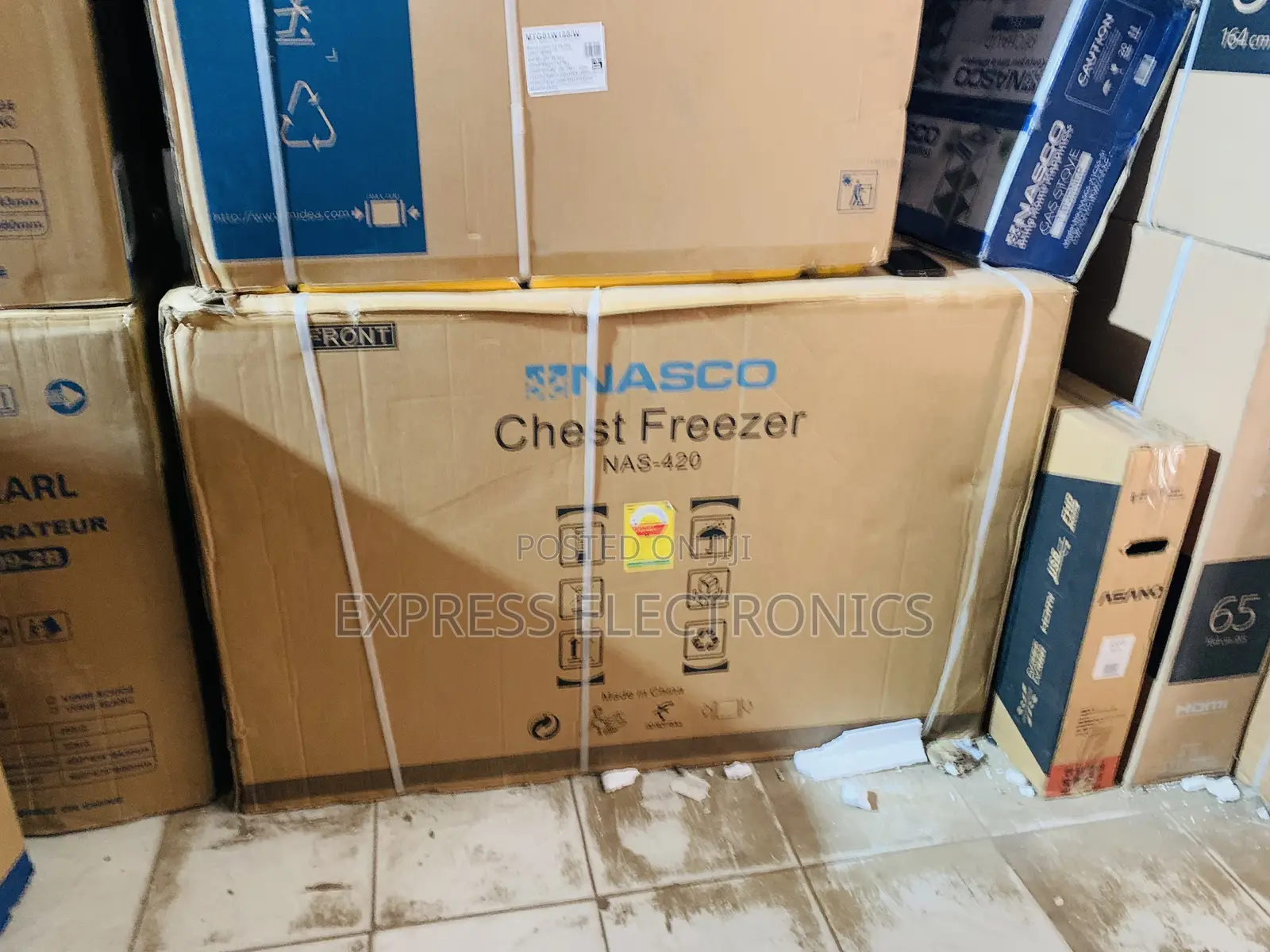 Lovely New Single Door Nasco 380ltrs Chest Freezer- NAS-420