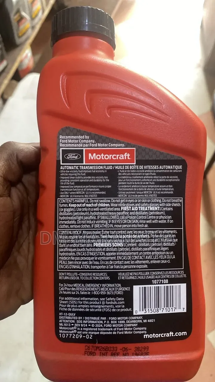 Motorcraft Mercon Ulv Transmission Fluid