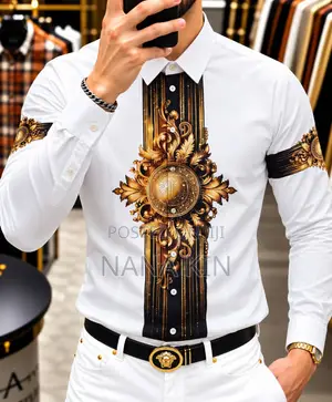 High Quality Rhinestones Designer Shirts