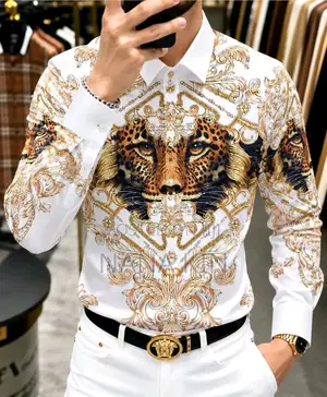 High Quality Rhinestones Designer Shirts