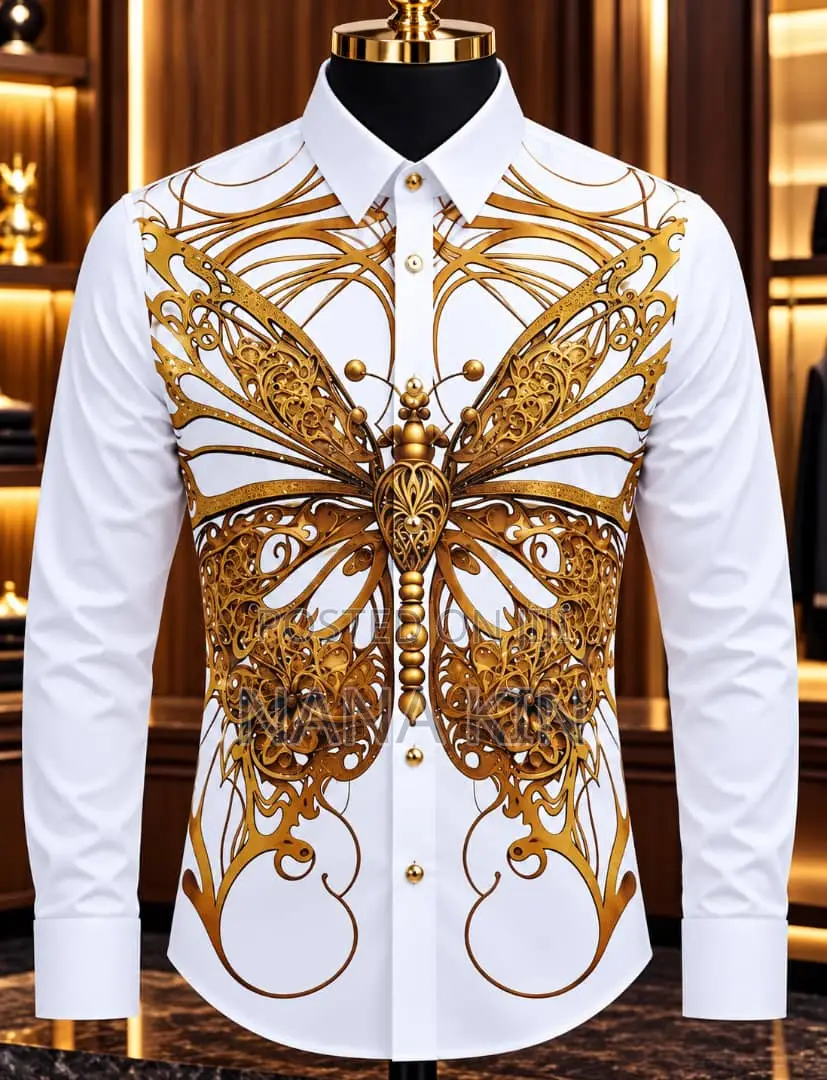 High Quality Rhinestones Designer Shirts