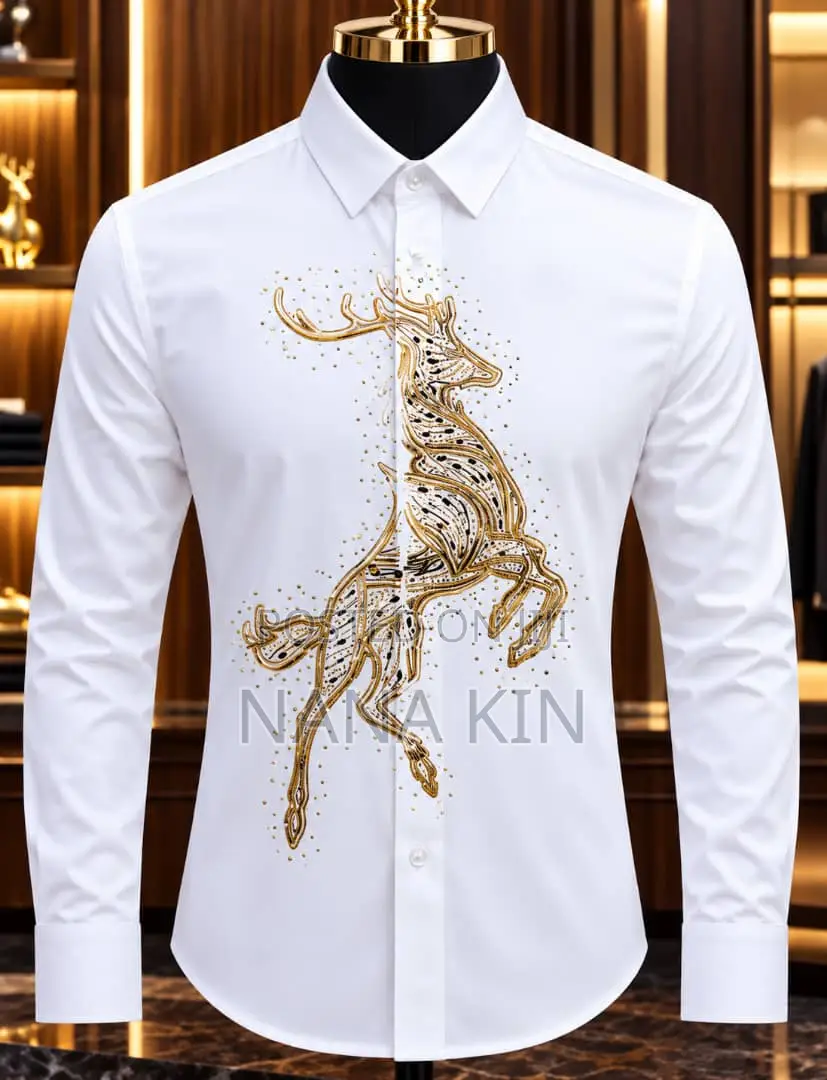 High Quality Rhinestones Designer Shirts