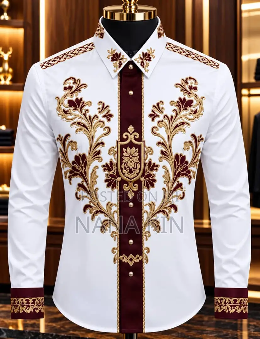 High Quality Rhinestones Designer Shirts