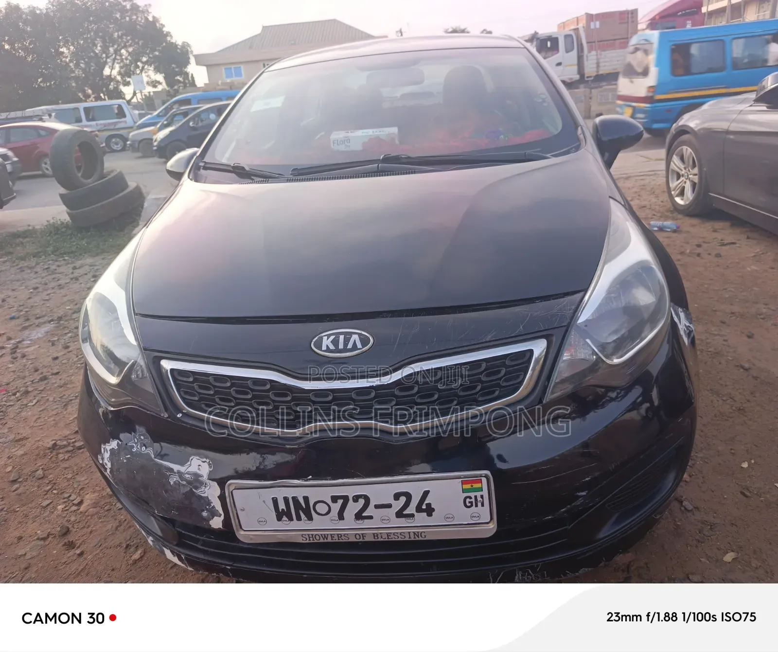 Kia Rio Base 4dr Sedan (1.6L 4cyl 5M) 2011 Black