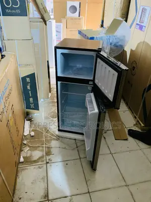 Freestanding Nasco NASF2-13FL 112L Double Door Top Freezer Refrigerato