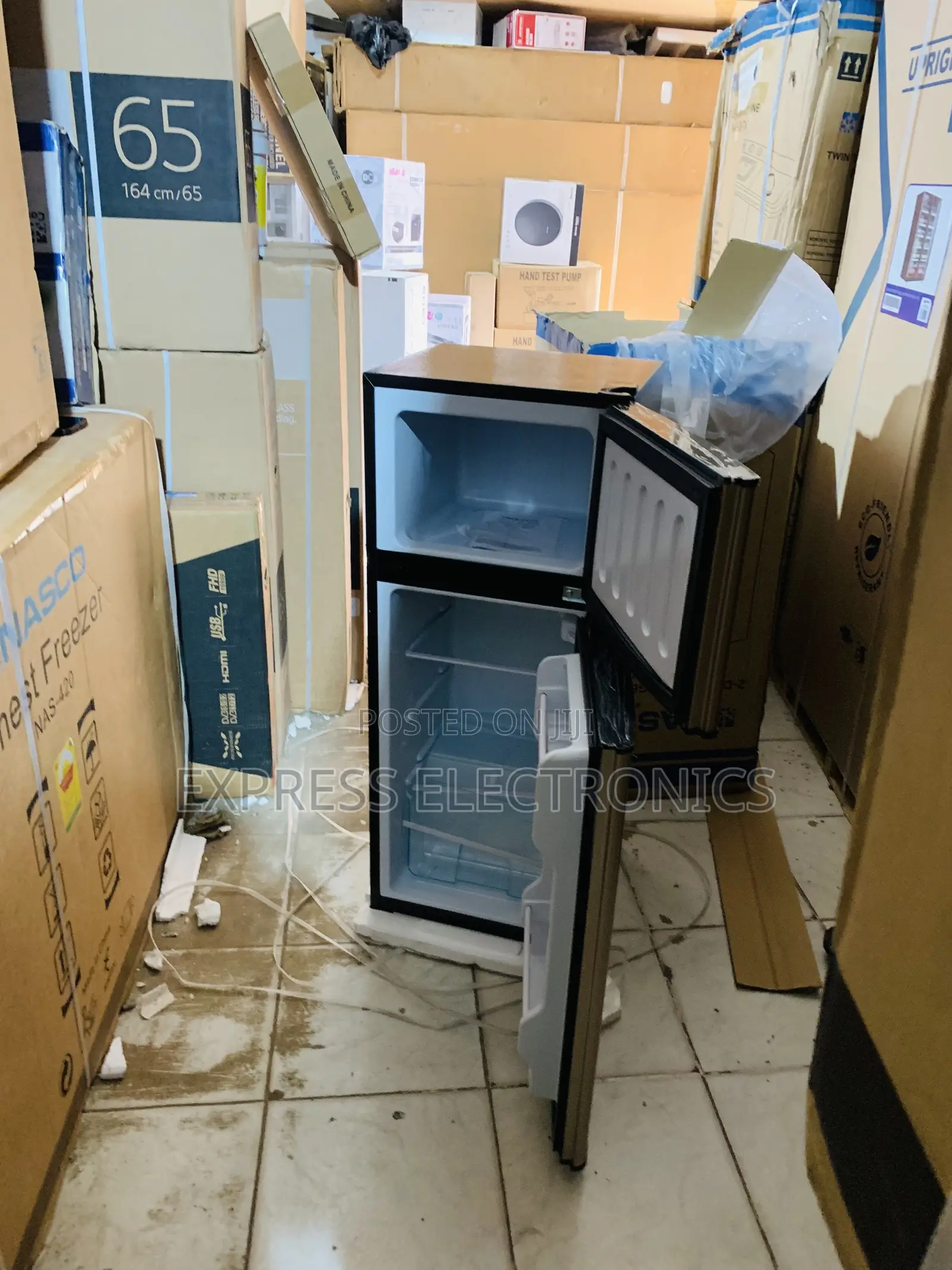 Limited Stock Nasco NASF2-13FL 112L Double Door Top Freezer Fridge
