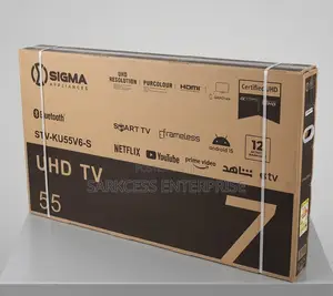Sigma 55" UHD 4k Smart Led TV Sig-Ku55v6-S