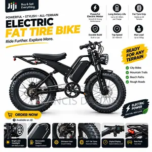 Brand New V20 Fat Tyre Electric Bike (48V Dual Suspension)