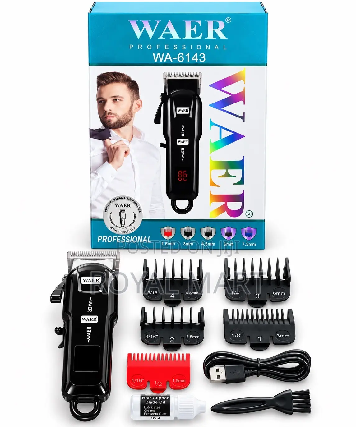 WAER Professional Hair Clipper – WA-6143