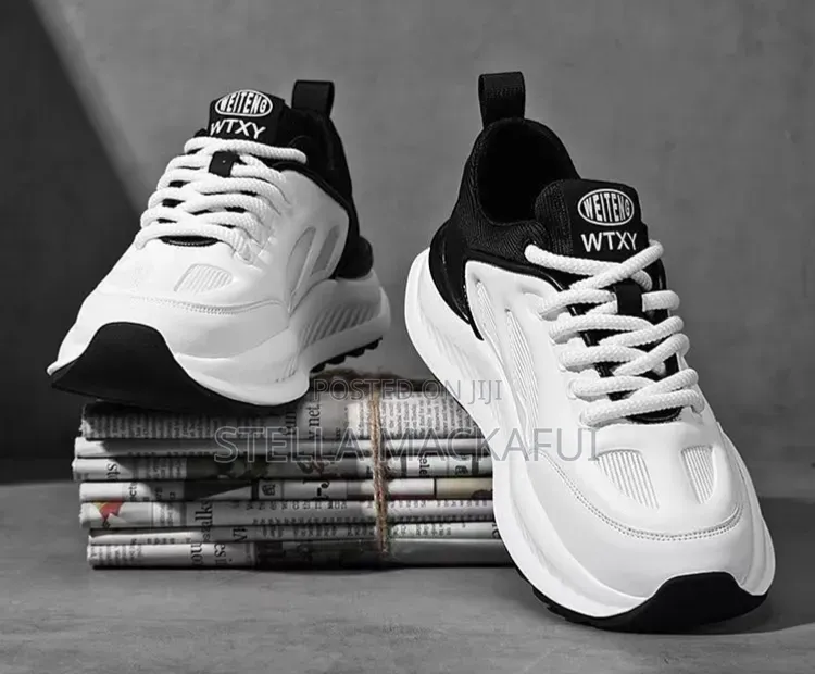 Black and White Sneakers in Sizes 42 and 43 Only