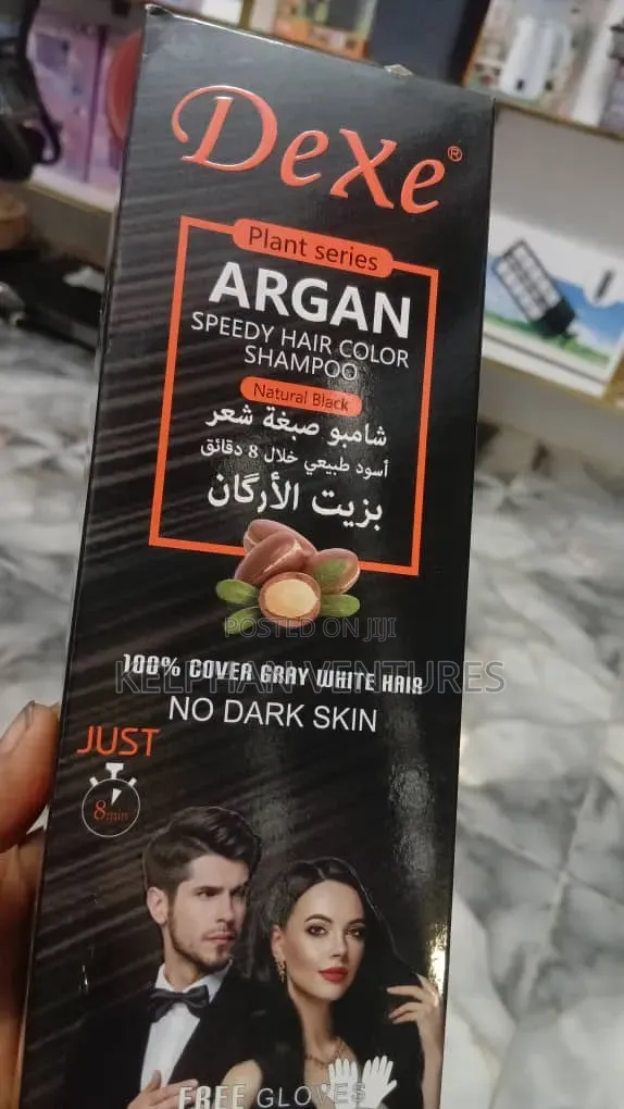 Organic Dexe Argan Black Hairdye Shampoo