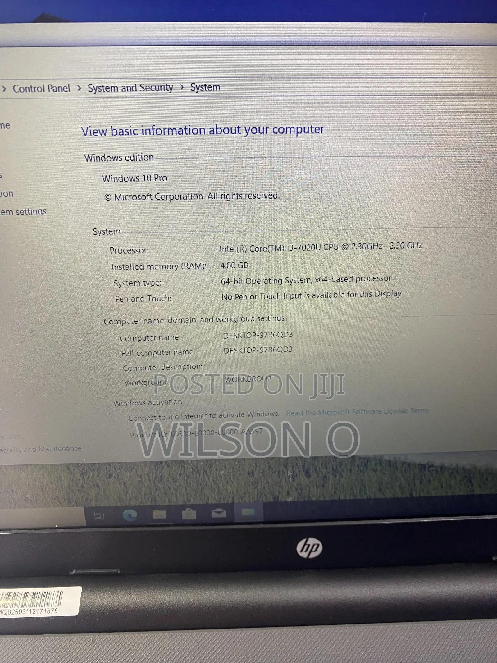 Laptop HP 15 4GB Intel Core i3 HDD 500GB