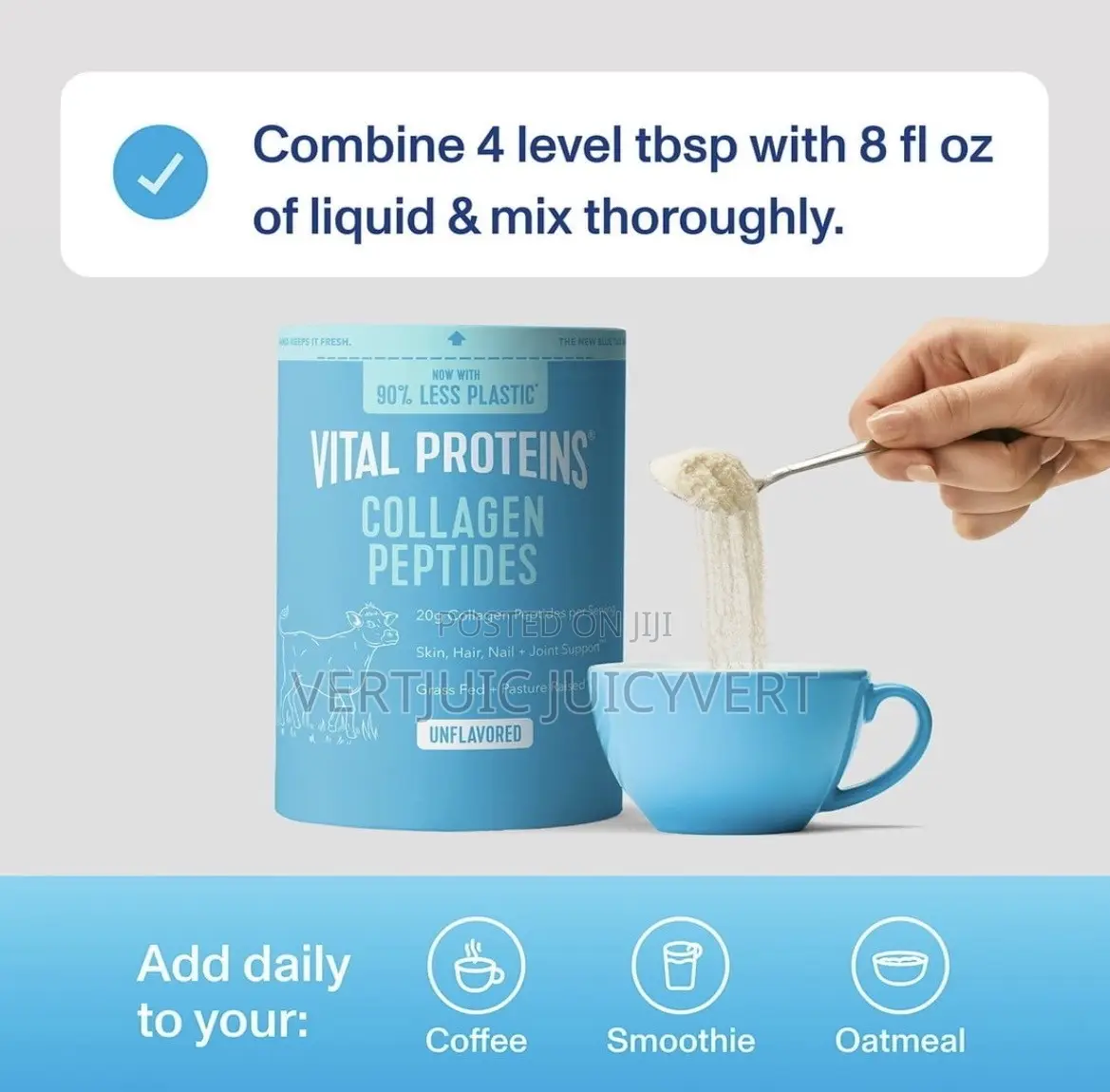 Vital Proteins Collagen Peptides Powder, Unflavored, 1.5 Lbs.