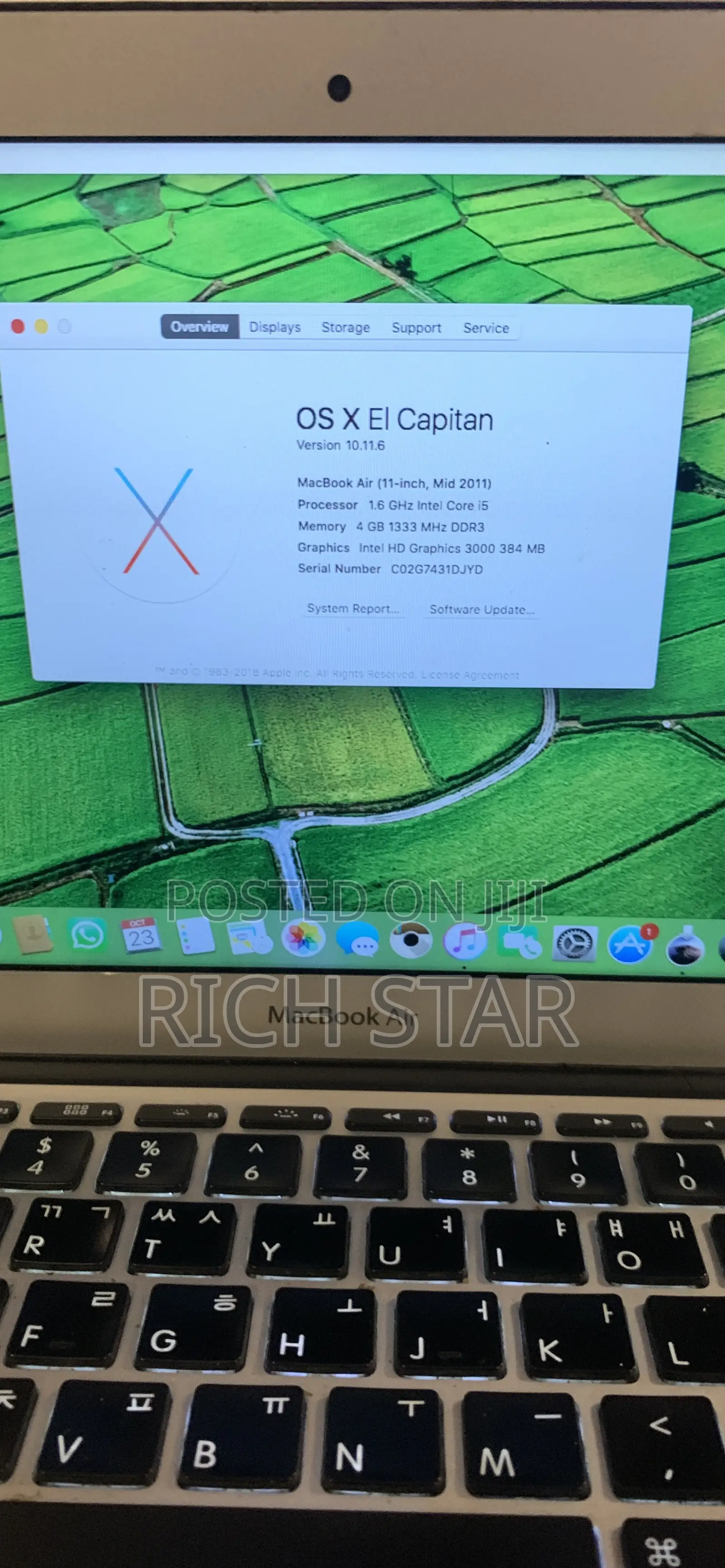 Laptop Apple MacBook Air 8GB Intel Core i5 SSD 128GB