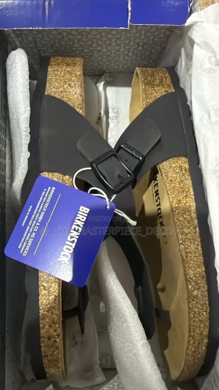 Black Brand New Birkenstock Sandal in Size 41 Available at Madina