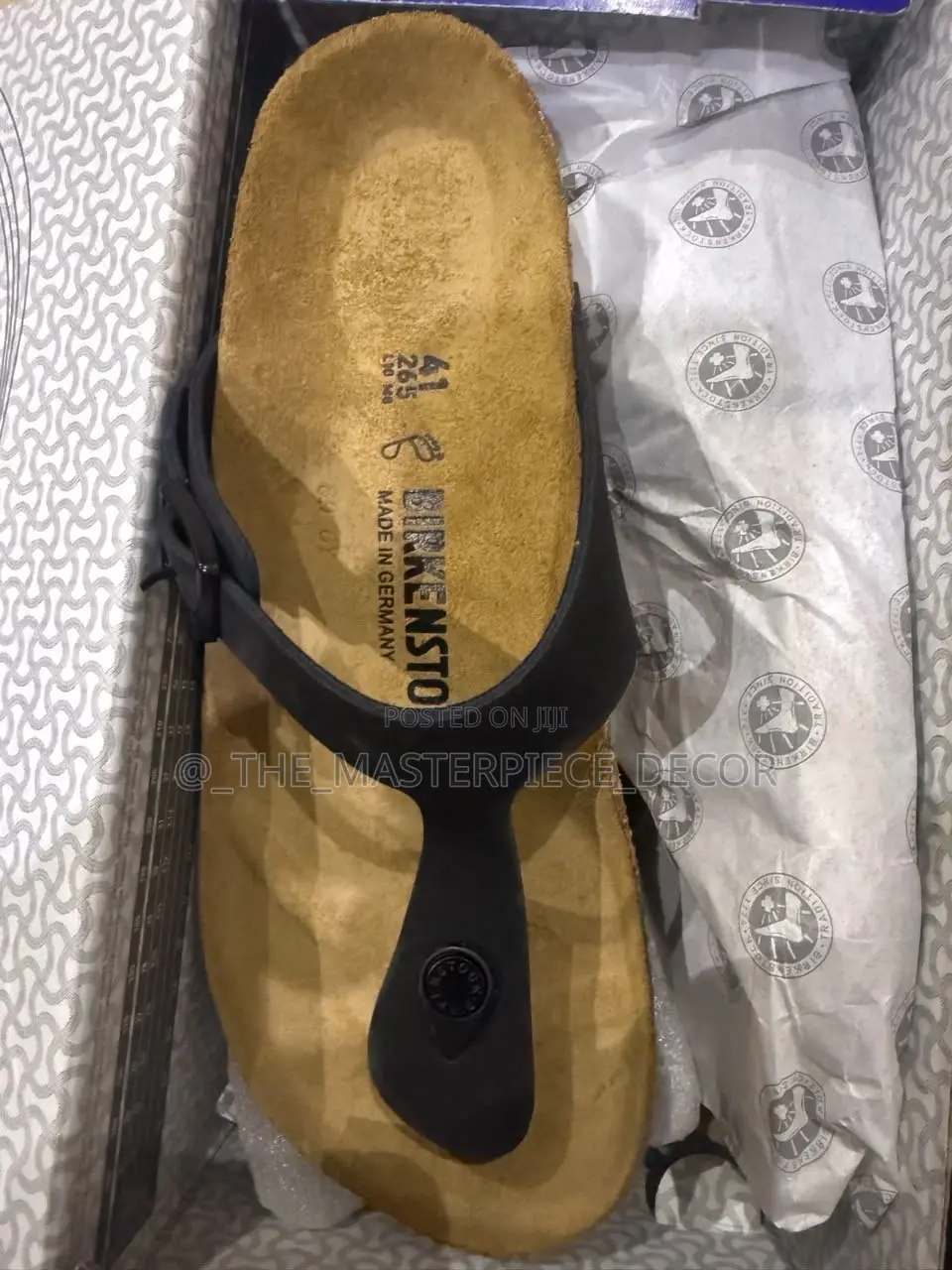 Black Brand New Birkenstock Sandal in Size 41 Available at Madina