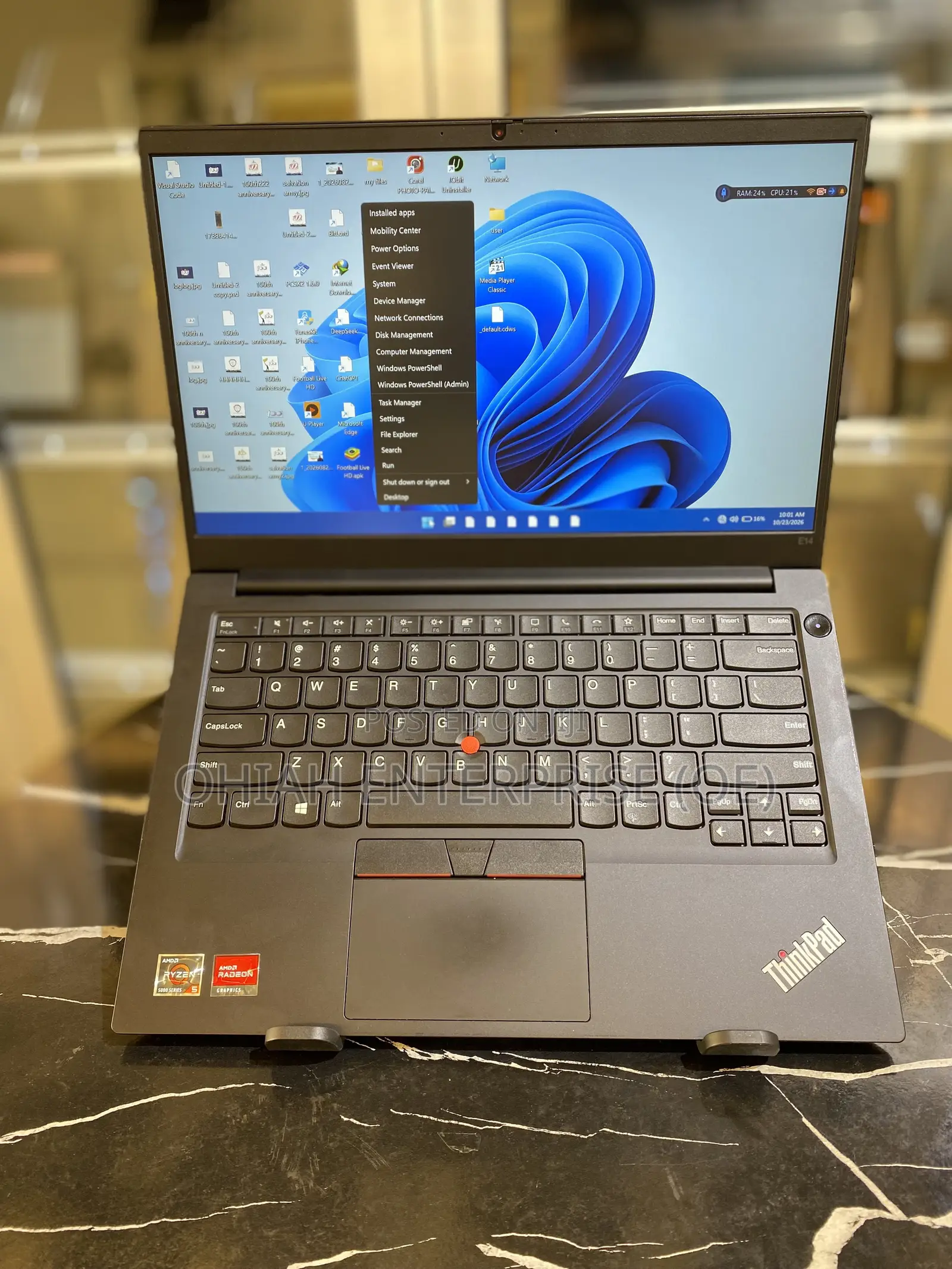 New Laptop Lenovo ThinkPad E14 Gen 3 24GB AMD Ryzen 5 SSD 512GB