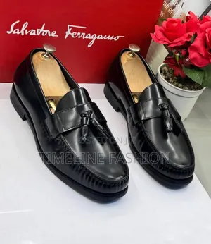 Salvatore Ferragamo Executive Men's Ring My Bell Leather Shoes