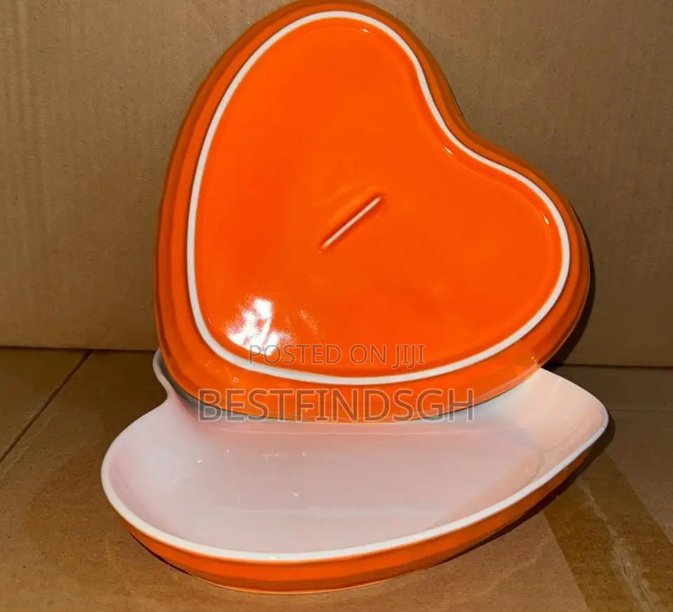 Heart Shaped Enamel Plates