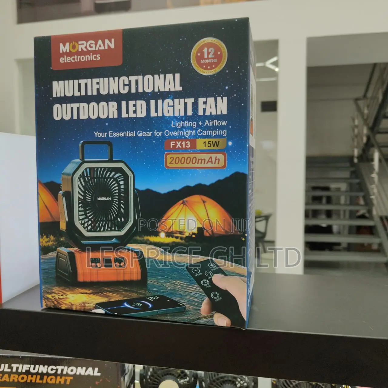 Top Rated 4-Speed Multipurpose Rechargeable Fan With Led Light