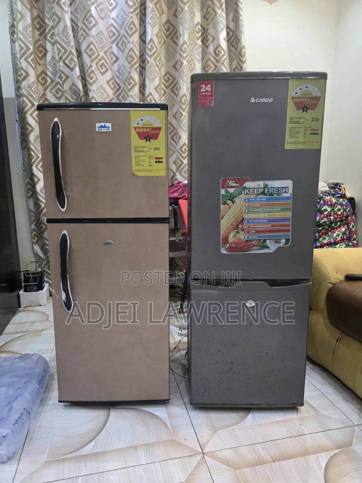 Chigo Double Door Fridge