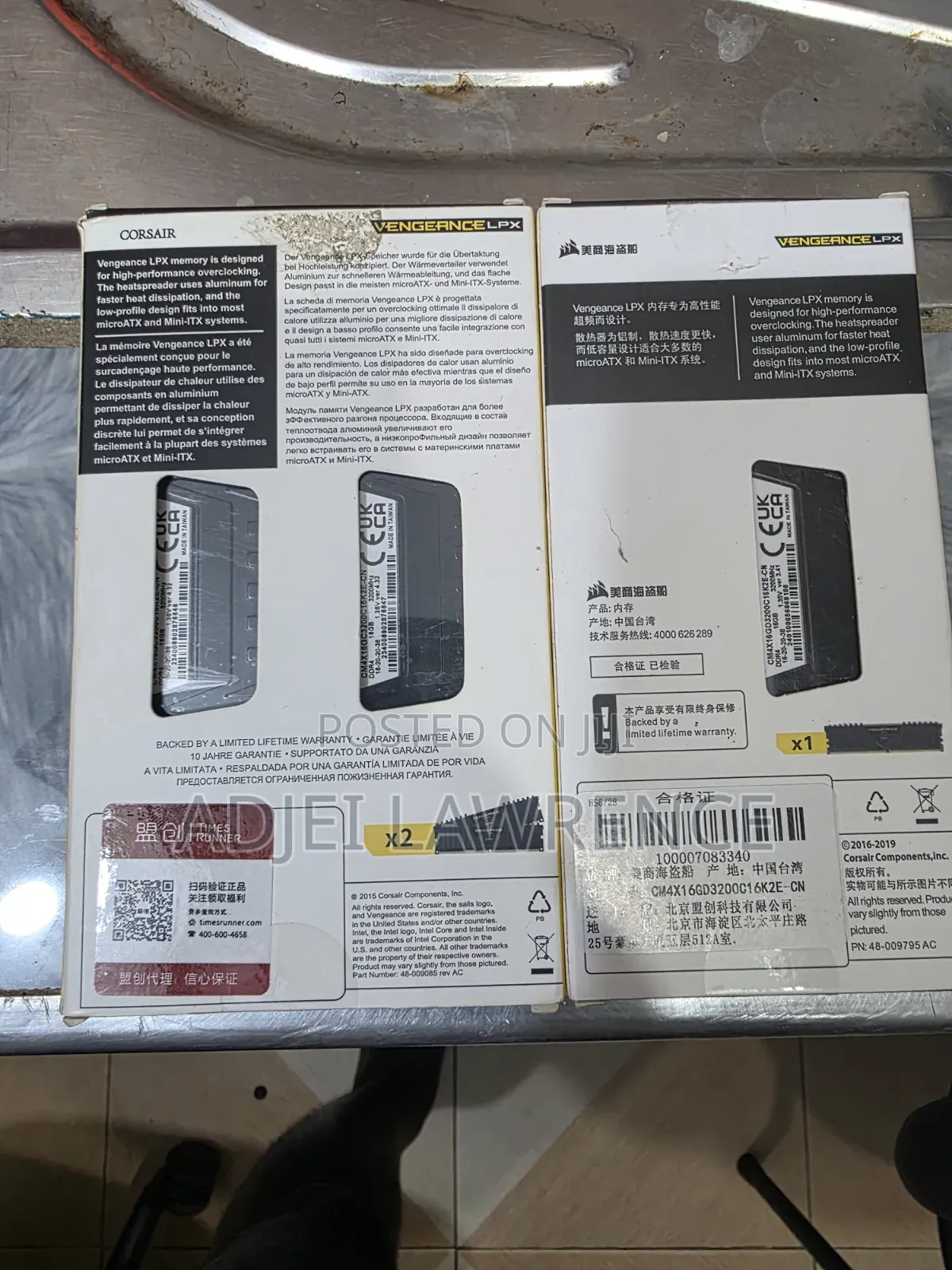 Desktop Ddr4 32GB 3200mhz Ram