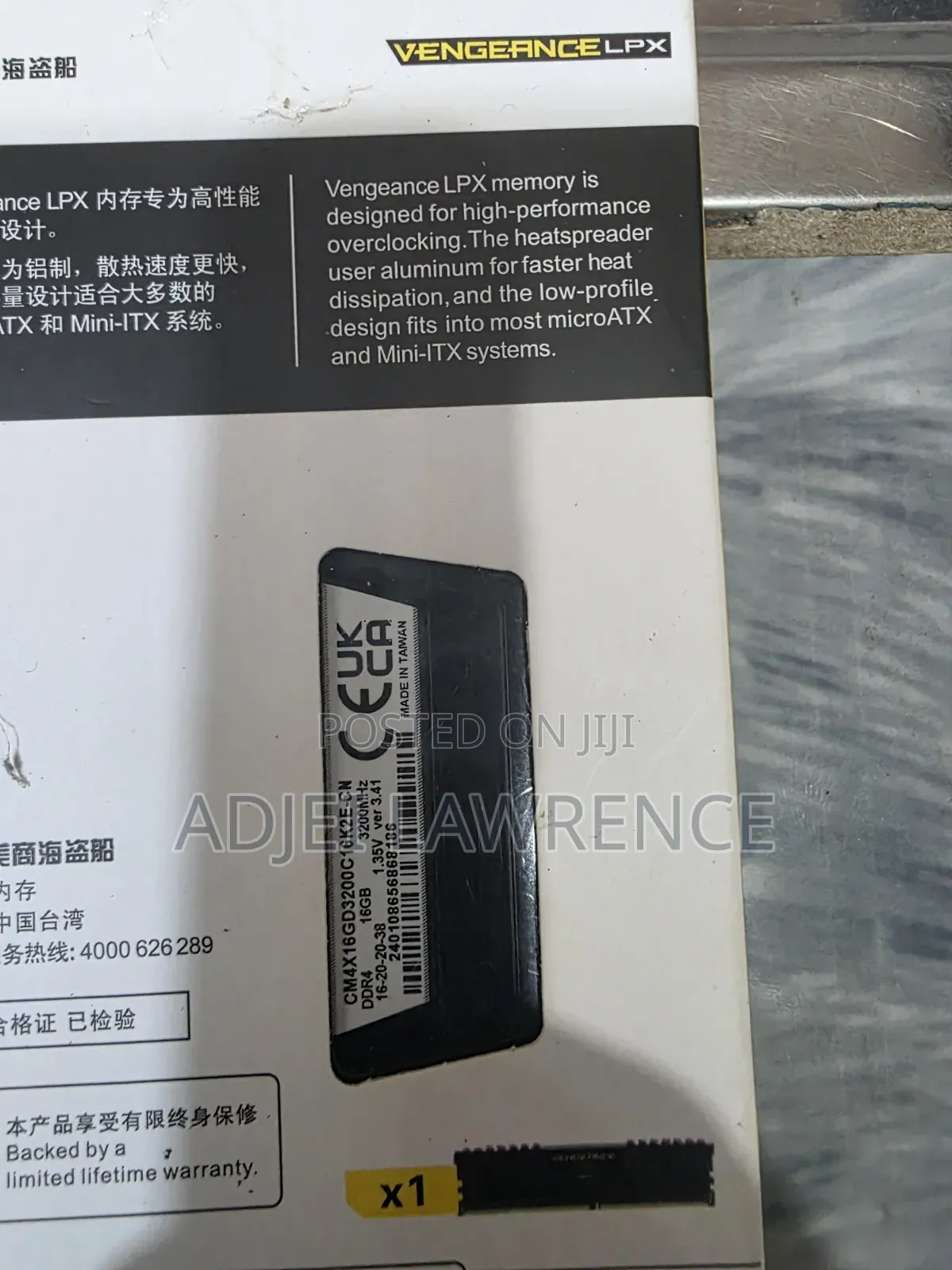 Desktop Ddr4 32GB 3200mhz Ram