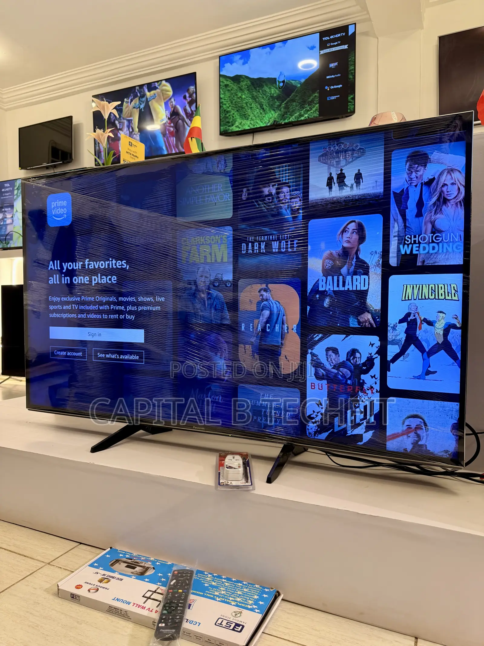 65inches Full Digital Satellite 4k UHD HDR SMART PANASONIC TV