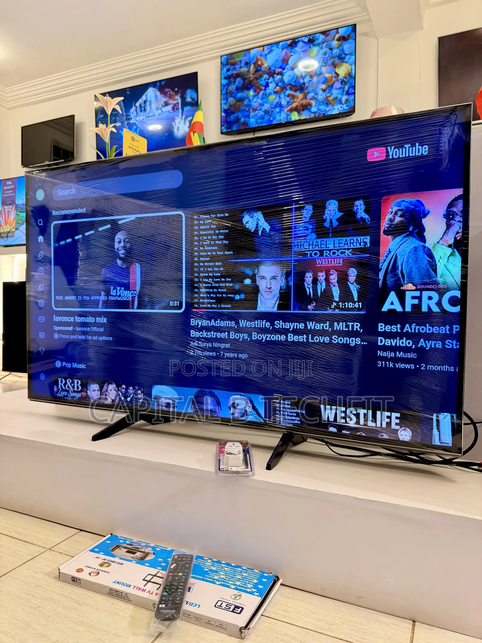 65inches Full Digital Satellite 4k UHD HDR SMART PANASONIC TV