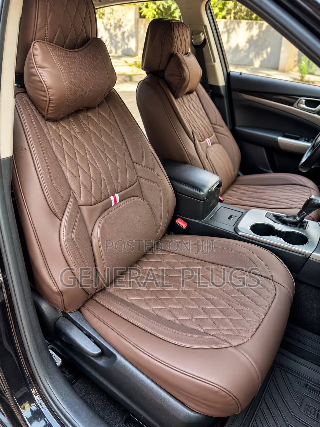 Luxury 5 Seater Genuine Universal Leather Front & Back Car Seat Covers