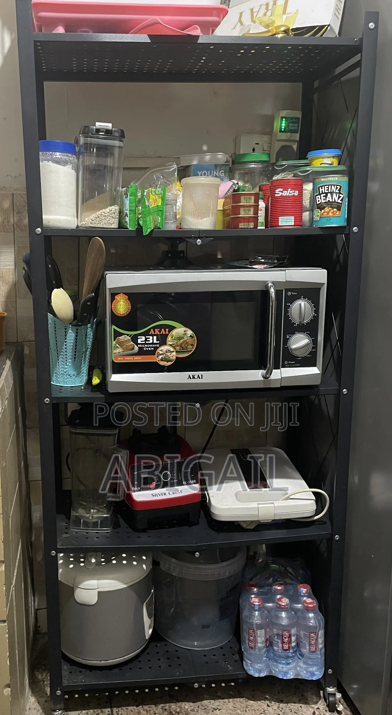 5 Tier Foldable Kitchen Rack