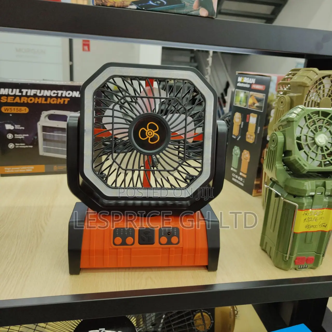 Nice & Portable Morgan 4-Speed Multipurpose Rechargeable Fan