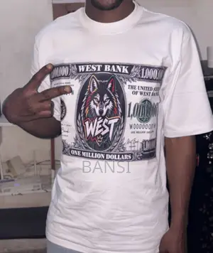 West Wolf Dollar Bill Logo T Shirt
