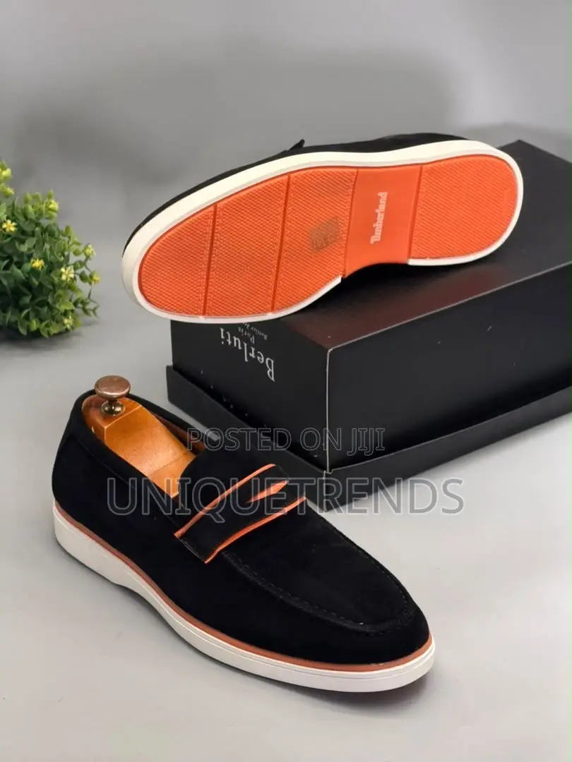 Stylish TIMBERLAND Men's Black Suede Casual Loafers